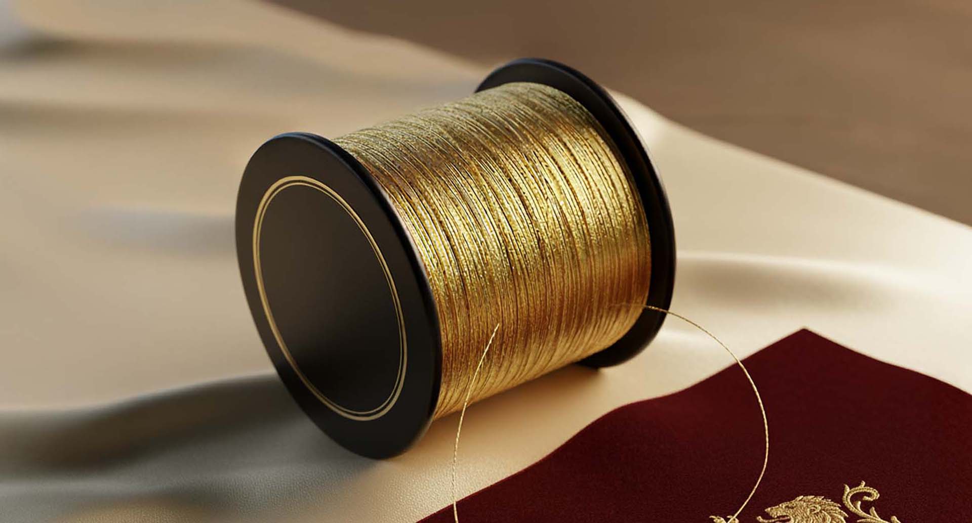 Gold Metallic Embroidery Thread