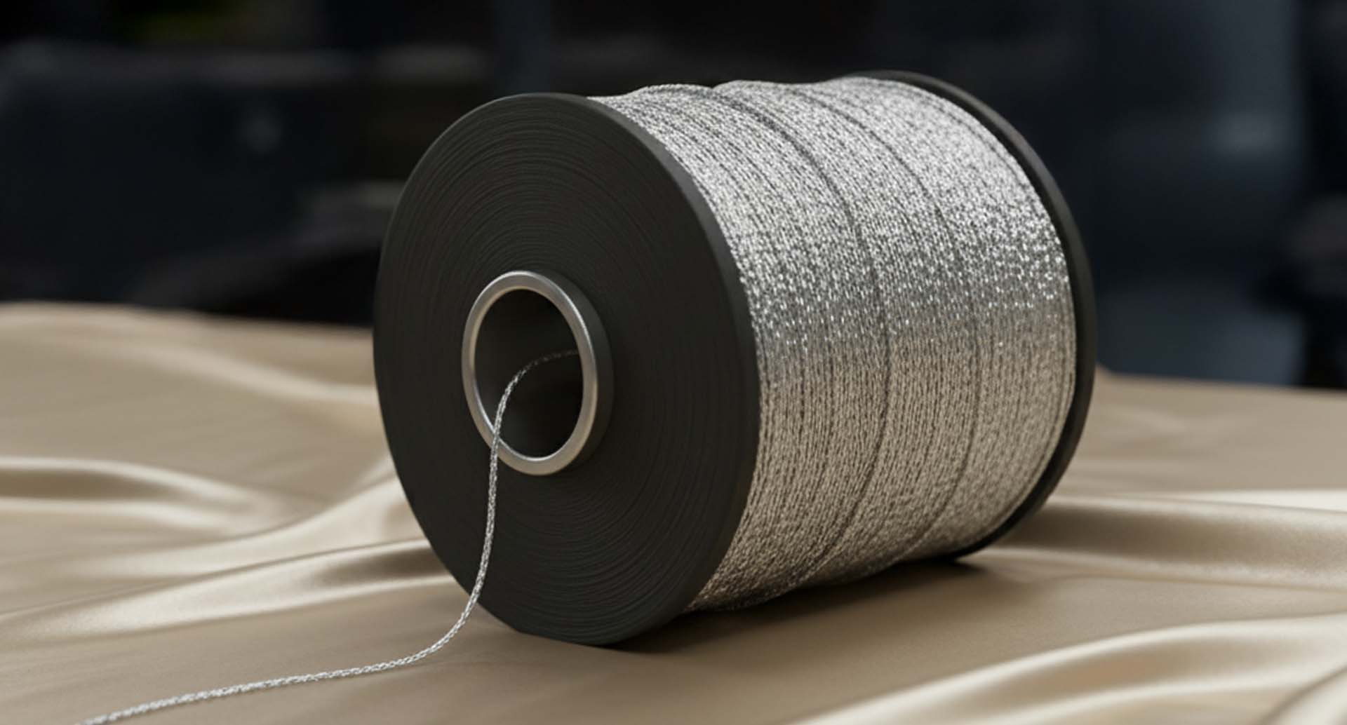 Silver Metallic Weaving Yarn