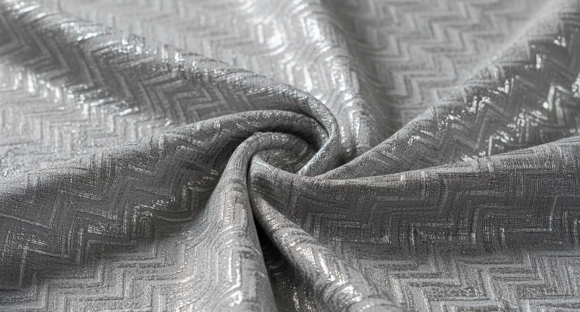 Platinum-Tone Metallic Jacquard